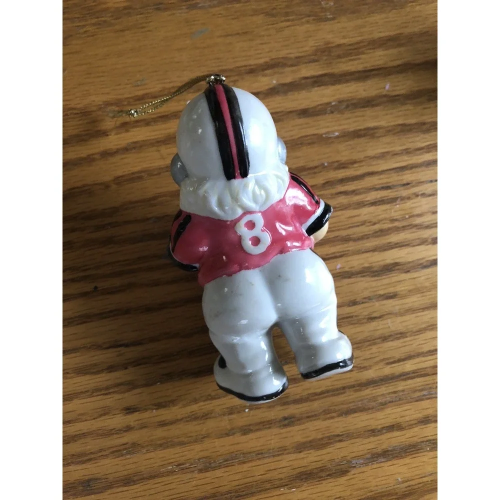 Football Santa Ornament